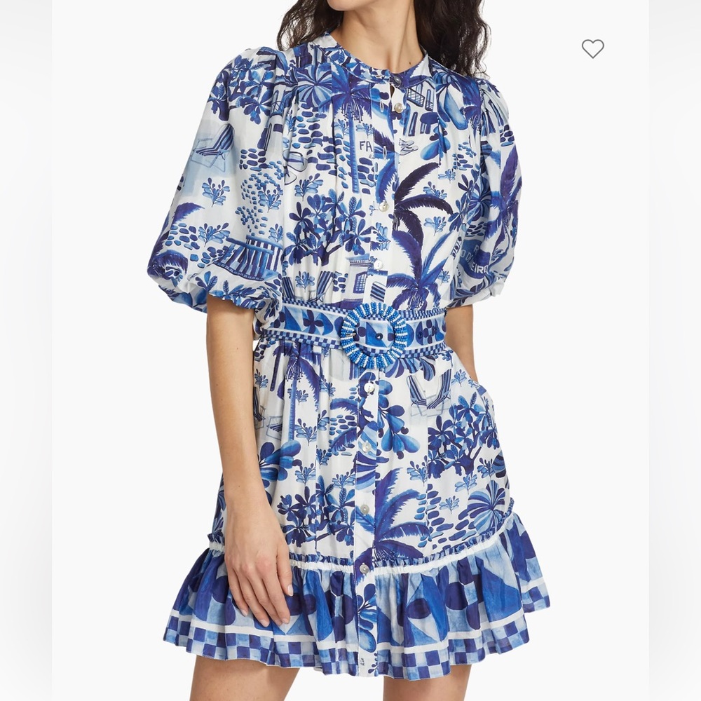 Farm Rio Brand New Puff Sleeve Rio Dress